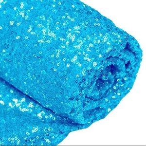 Turquoise Sequin Fabric